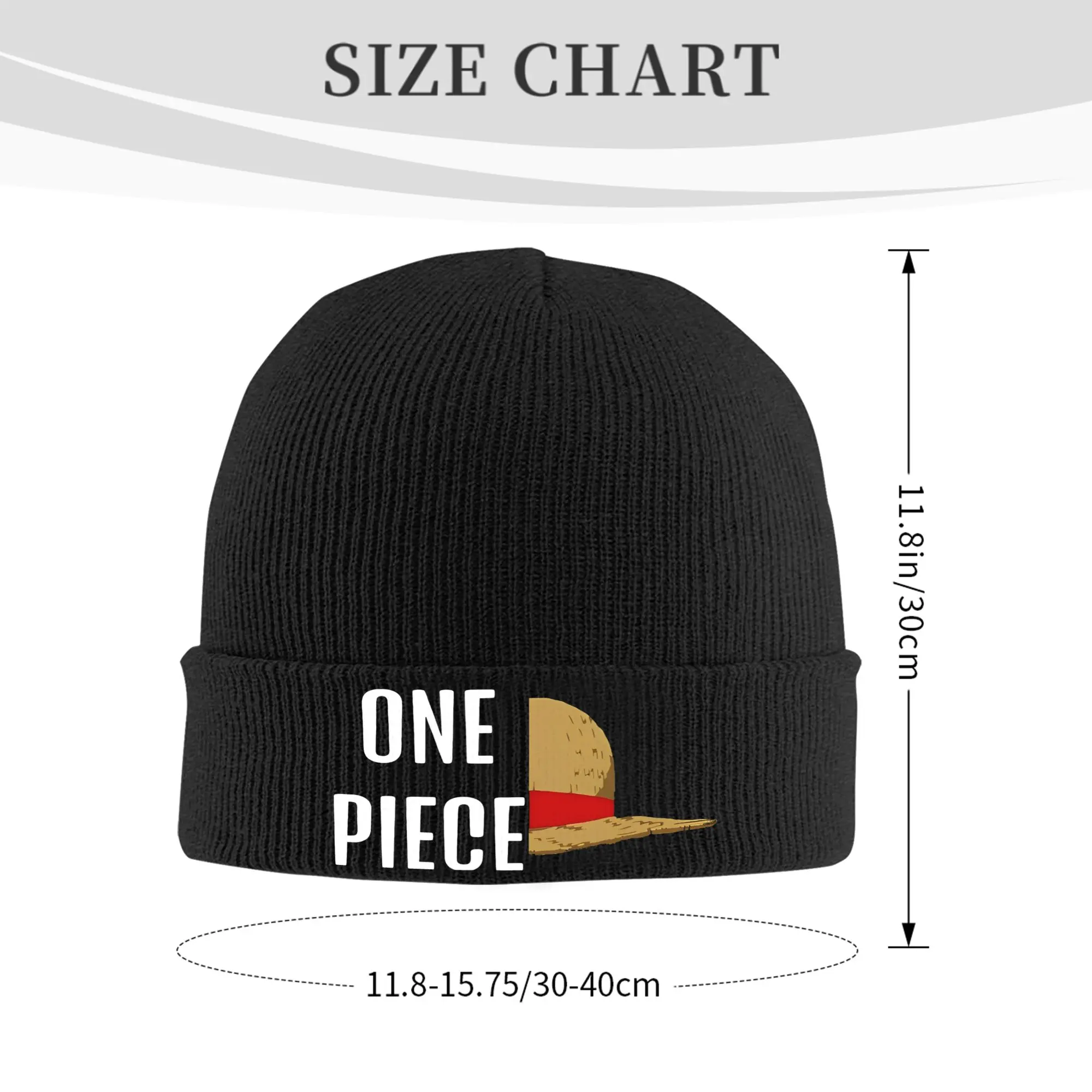 أنيمي لوفي مبدع قبعة القش قبعة صغيرة للرجال النساء شتاء دافئ الجمجمة الحياكة قبعة قبعة