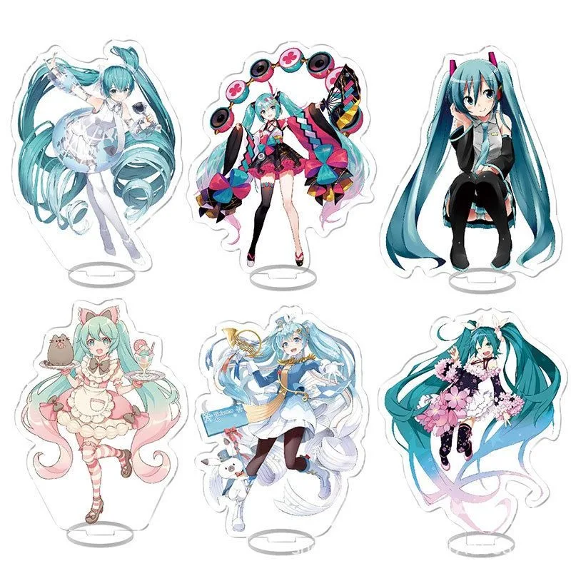 Hatsune Miku Acrylic Stand Figure Hatsune Miku Project Diva Anime Peripherals Desktop Cute Cartoon Delicate Ornament New