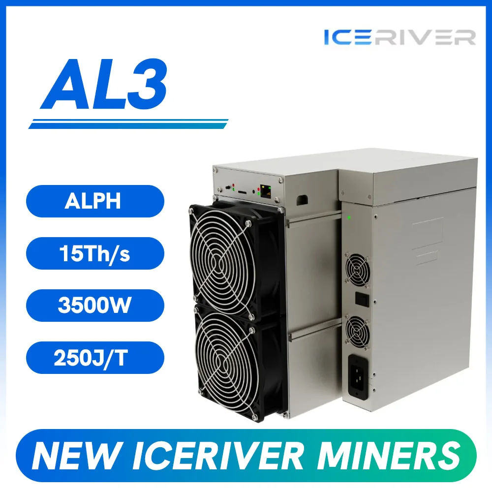 New IceRiver AL3 15Th 3500W Alephium Miner ALPH Crypto Mining Machines Asic Miner Mining with PSU