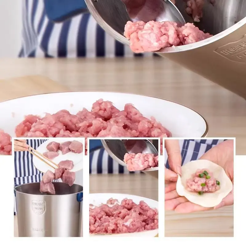 20L Mincer Meat Grinder Electric Garlic Machine Commercial Meat Grinder Large Capacity And High Power Stainless Steel Stir