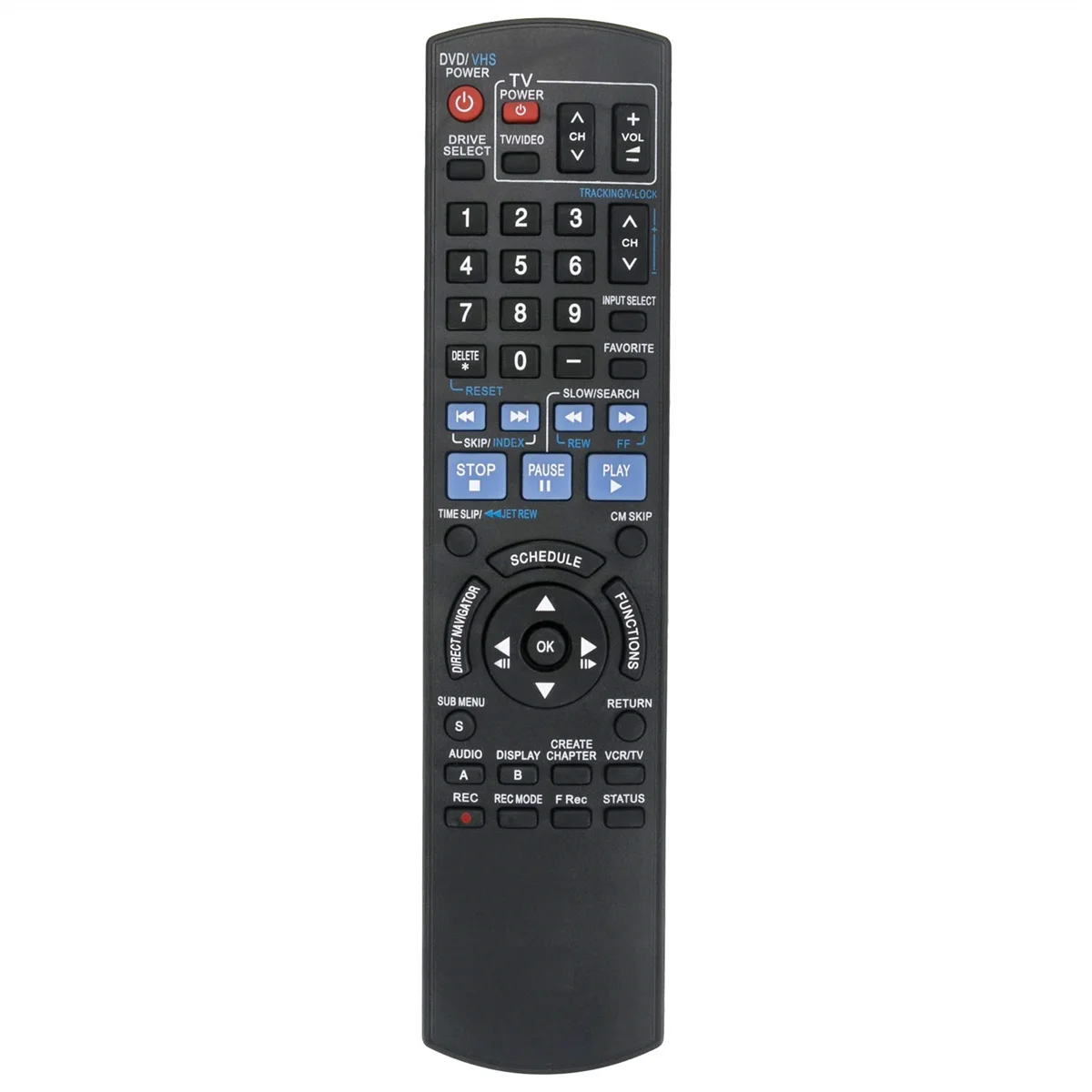 N2QAYB000197 Replace Remote for Panasonic DVD Recorder DMR-EZ48V DMR-EZ485V DMR-EZ48 DMR-EZ485 DMR-EZ48VK DMR-EZ485VK