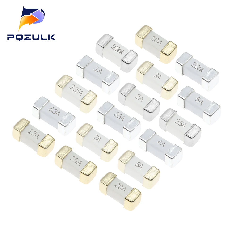 1808/2410 Fuse Chip Very Fast Acting 100mA 315mA 500mA 1A 2A 3A 4A 5A 6.3A 8A 10A 12A 15A 20A 0451 SMD 2410 Ceramic