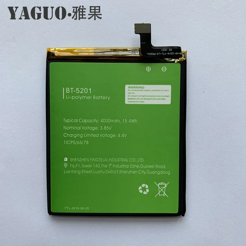 

100% Original High Quality Battery 4000mAh for LEAGOO Power 2 Pro Power2 Pro BT-5201 BT5201 BT 5201 Batterie Batteria