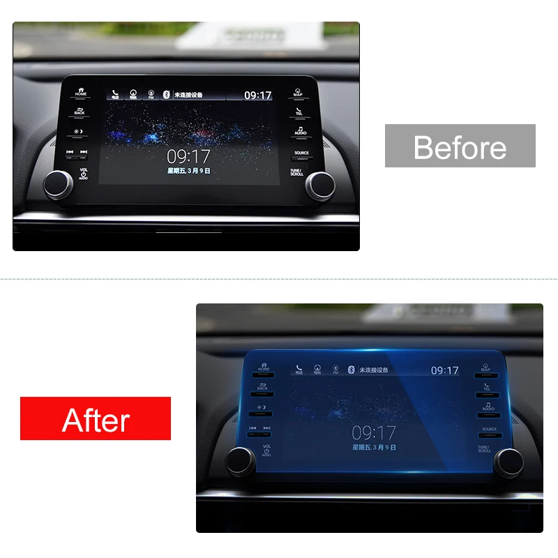 Dla Honda Accord X 10th 2018-2021 2022 szkło hartowane nawigacja samochodowa GPS Screen naklejki folia na ekran dotykowy LCD akcesoria