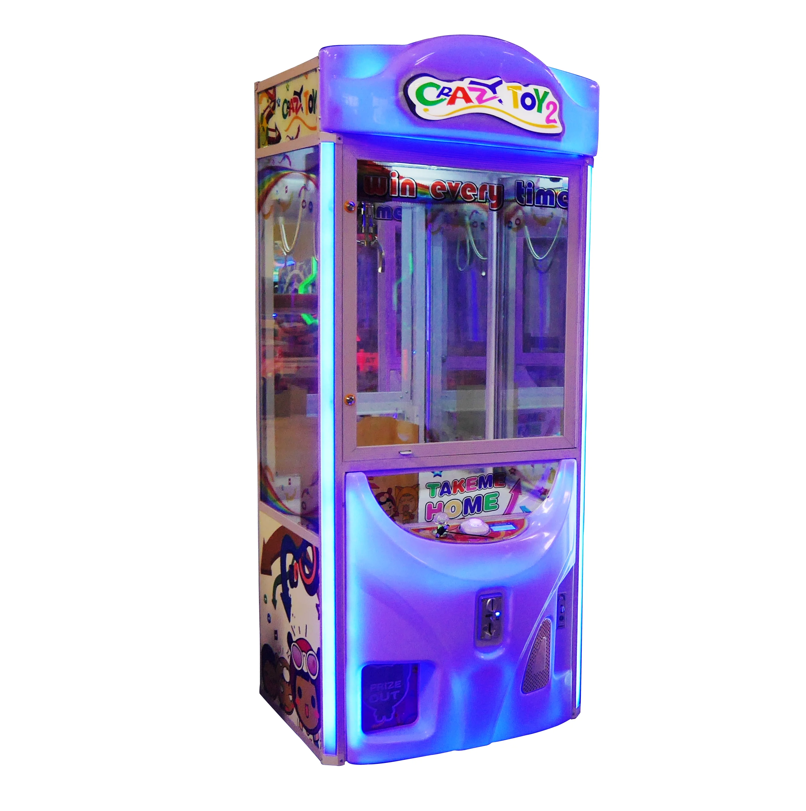Coin Pusher Game Machine Arcade Claw Crane Doll Machine, Claw Machine