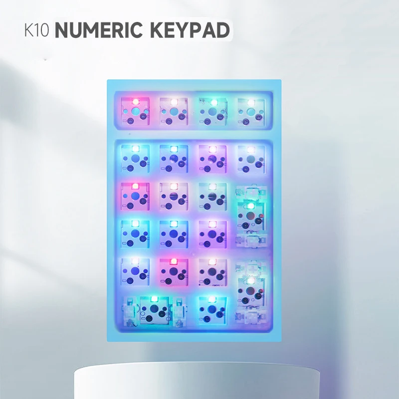 

Customized PAD Numeric Keypad Bluetooth Wireless Wired Three-Mode Hot-Swappable Portable Mechanical Keyboard Kit