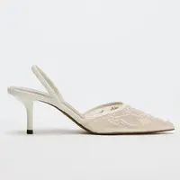 Nouvelles Chaussures Femme Printemps/Été 2026 – Escarpins Champagne à Broderie Chinoise, Perles et Bout Pointu, Talons Fins Baotou 3