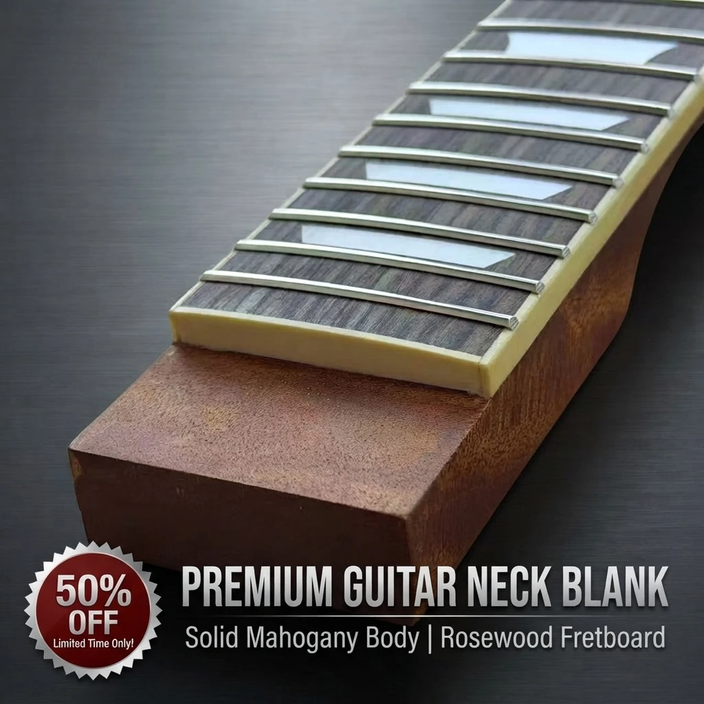 For LP Style Mahogany Guitar Neck 22 Fret Rosewood Fingerboard Replacement Part Electric Guitar Accessory