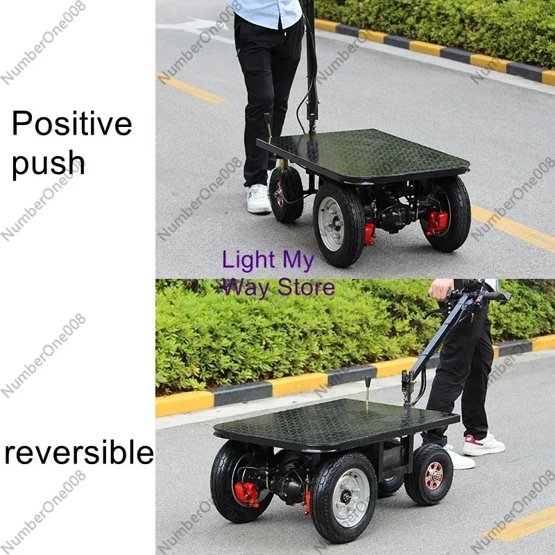 Electric tricycle cement porters pulling cart cart climbing reverse donkey pulling sand flatbed trucks