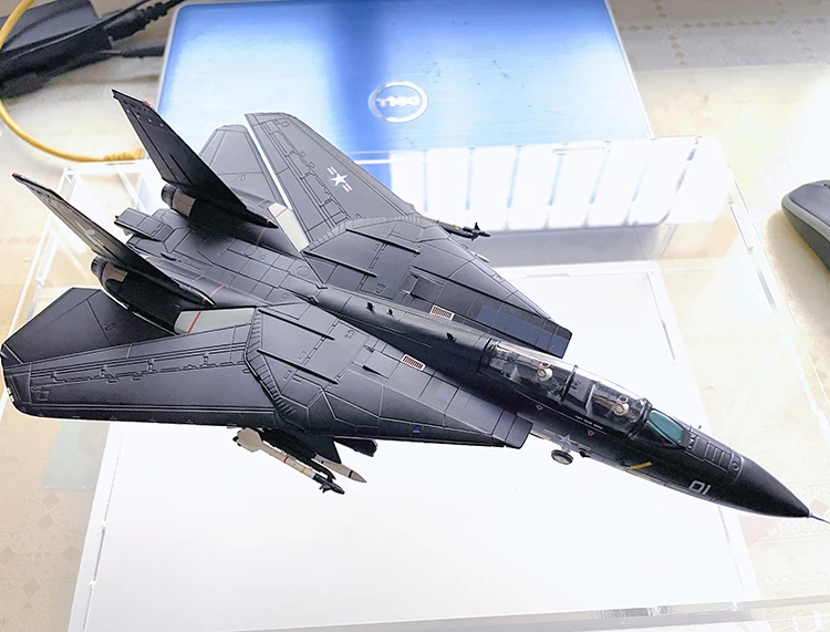 Fine 1/72 CW US F14 F-14A fighter model  VX4 squadron painting  Finished alloy collection model