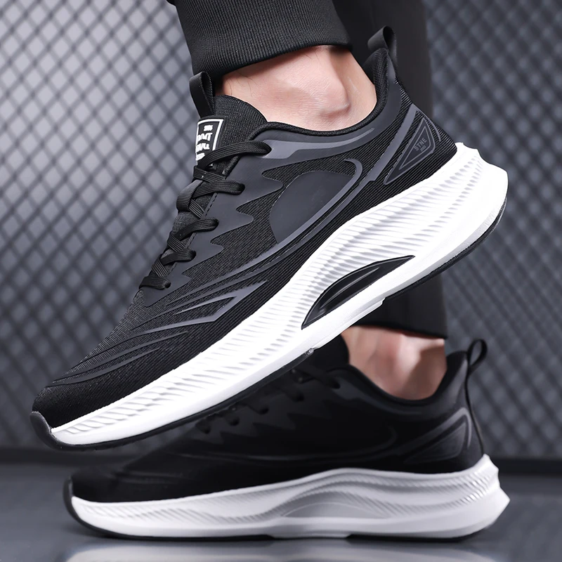 

Мужская тренировочная обувь, легкая четырехсезонная обувь с отскоком, прочная уличная обувь для бега, спортивная обувь большого размера, оригинальная обувь для фитнеса