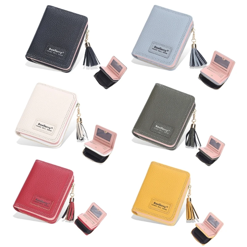 

PU Leather Credit Cards Wallet Card Holder Business Gift Change Pocket for Women Coin Purse Money Bag