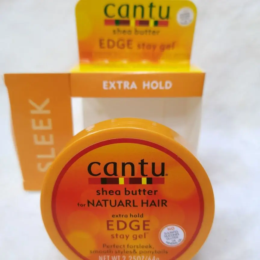 64g cantu Edge Gel Shampoo & Conditioner Coconut Curling Cream Moisturizing Curl Activator Cream with Shea Butter Natural Hair