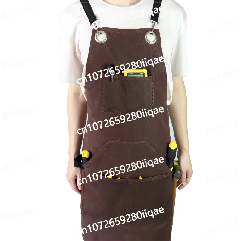 BBQ apron clean waterproof cooking 100% cotton apron tool belt woodworking apron