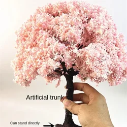 10-28cm handmade DIY dense scene landscape model mini cherry blossom tree construction sand table military hobby model materials