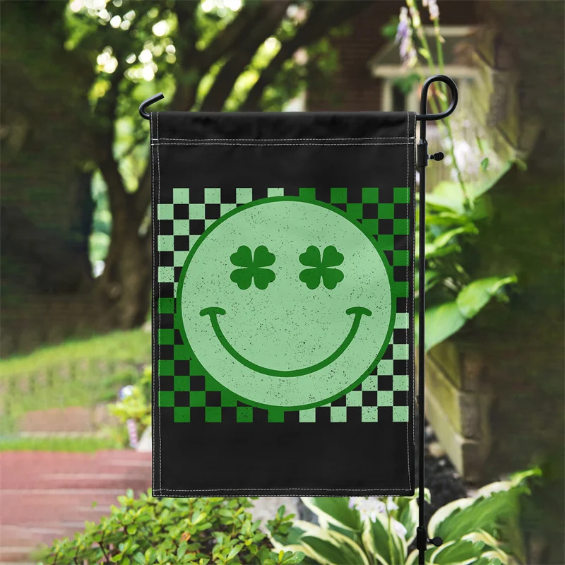 Gaslight Gatekeep Girlboss Funny Six Seven Bruh Leprechaun St Patricks Day 67 Meme 6 7 Series 3 Double Sided Garden Flag