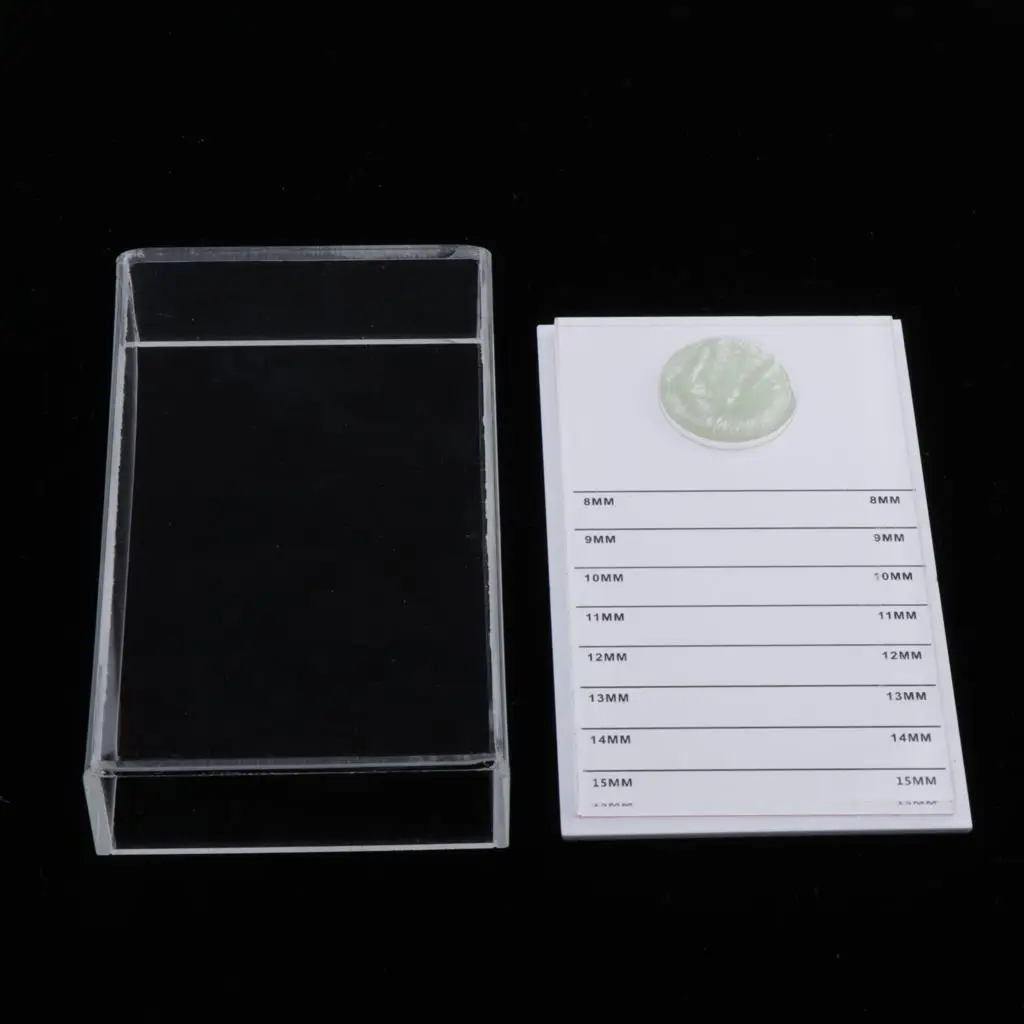 Piastra di supporto in acrilico per colla per ciglia, scatola di immagazzinaggio per organizer per ciglia,