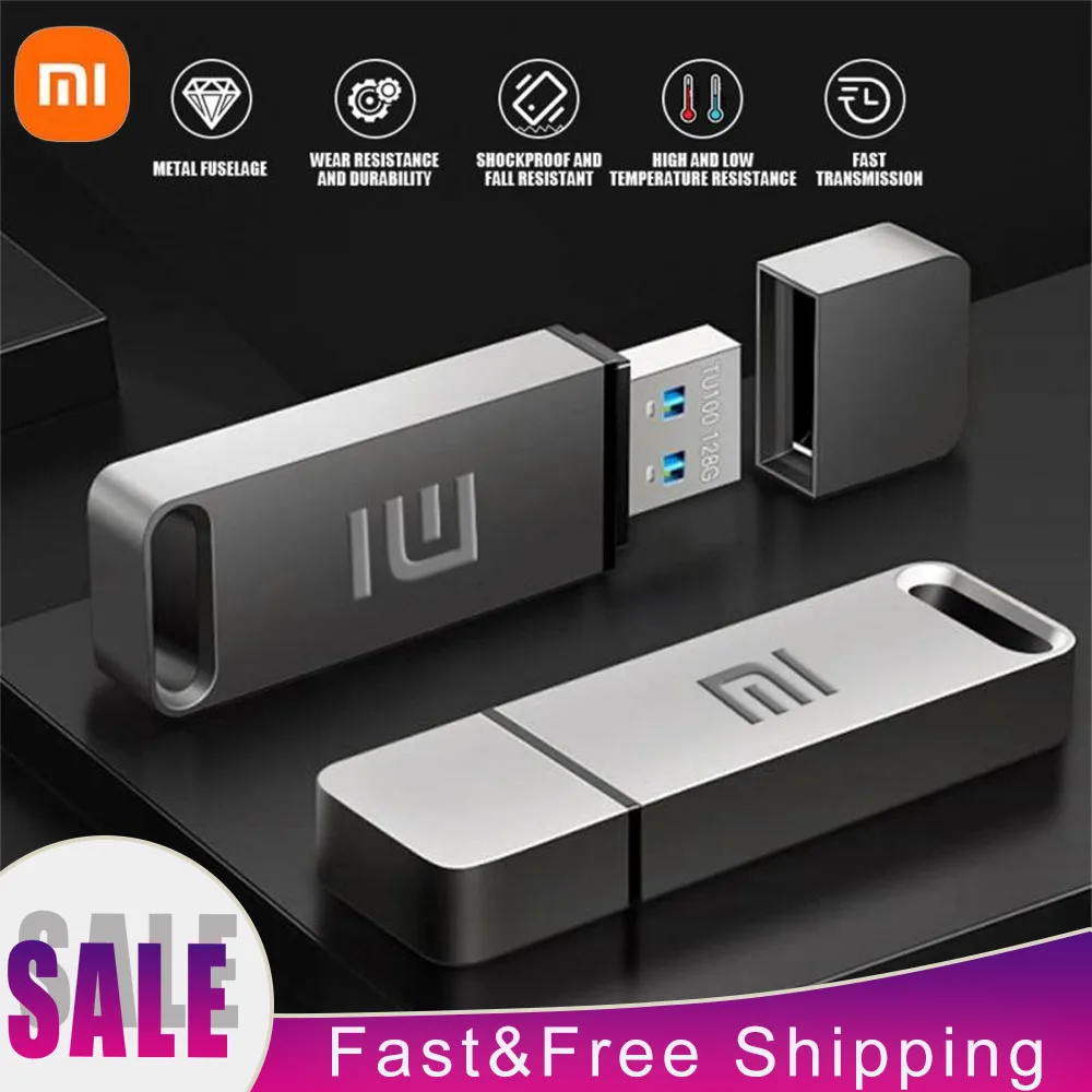 Xiaomi 16tb unidade flash usb3.2 transferência de alta velocidade metal tipo c u flash ssd portátil mini unidade flash memória à prova dwaterproof água u drive