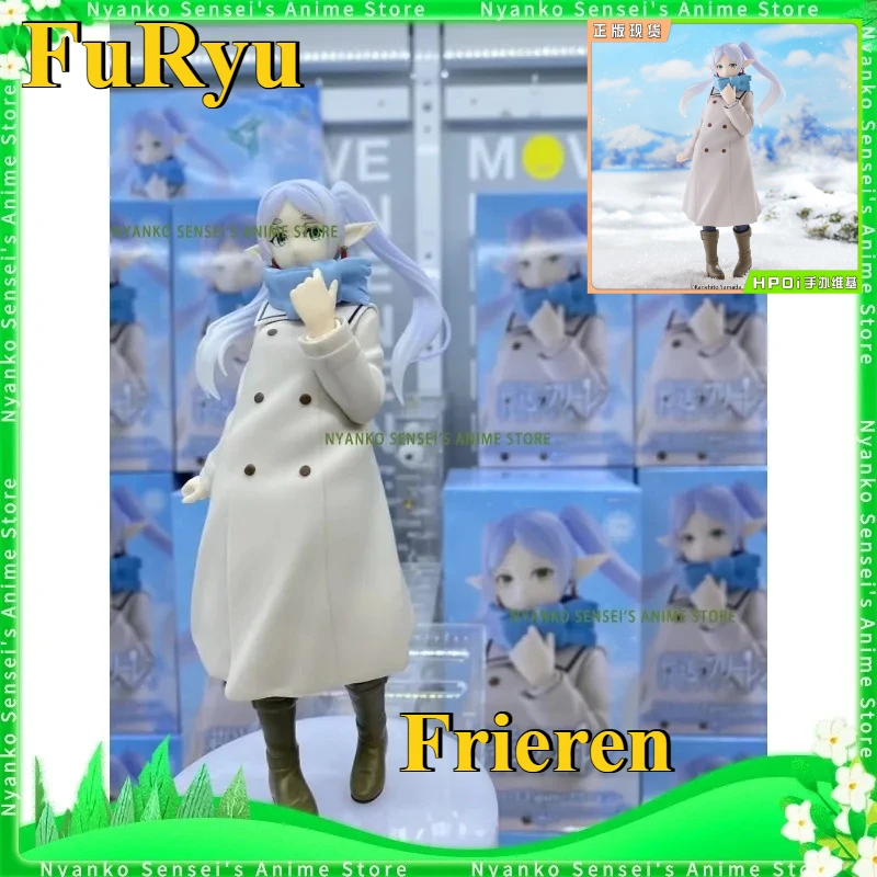 

В наличии FuRyu Frieren: Beyond Journey's End Frieren, зимний наряд, 17 см, пейзажная фигурка, аниме-модели, игрушечная кукла, коллекционная