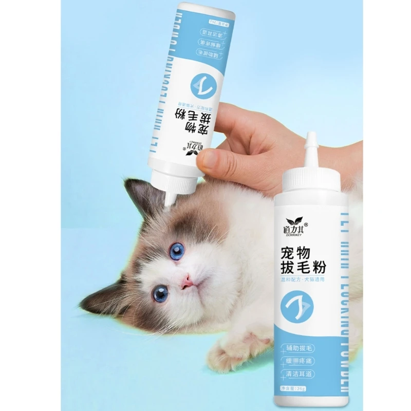 Durable Ear Hair Removal Powder for Pet Enjoy Stresses Grooming Experience