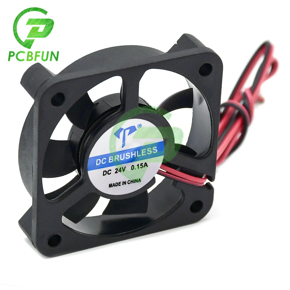 DC5010 micro Cooling Fan Two-Wire Oil Bearing 5cm Purifier Car Light Industrial Fan for Battery Car Charger Inverter Humidifier