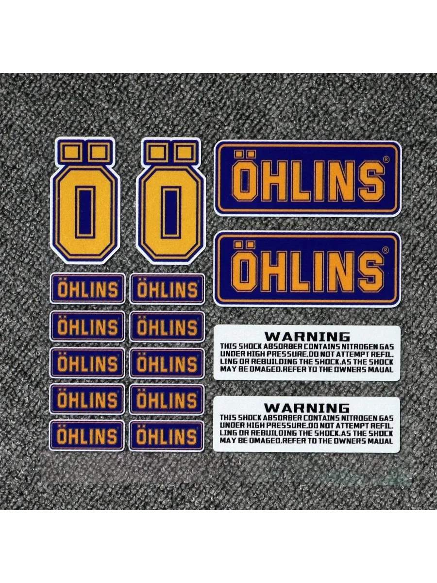 AliExpress NONE OHLINS Reflective Stickers Motorcycle Suspension Shock Decal Decoration Racing Bike Modification Waterproof Sticker