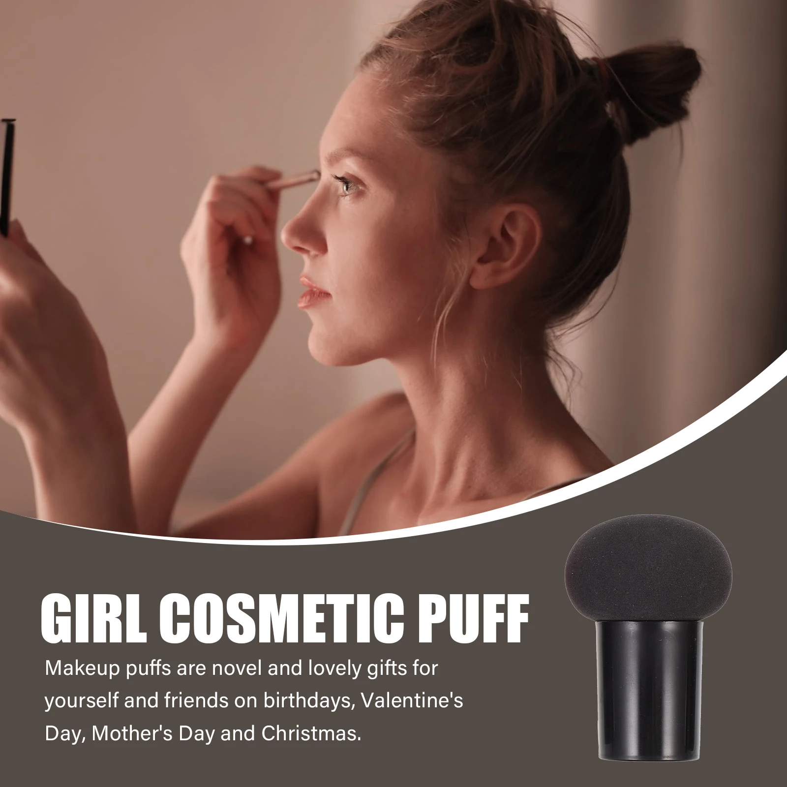 ฟองน้ำแต่งหน้ารูปเห็ด 8 ชิ้น พร้อมด้ามจับ สำหรับใช้กับรองพื้น ครีม แป้ง บลัชออน แบบเปียกและแห้ง เนื้อนุ่ม อ่อนโยนต่อผิว