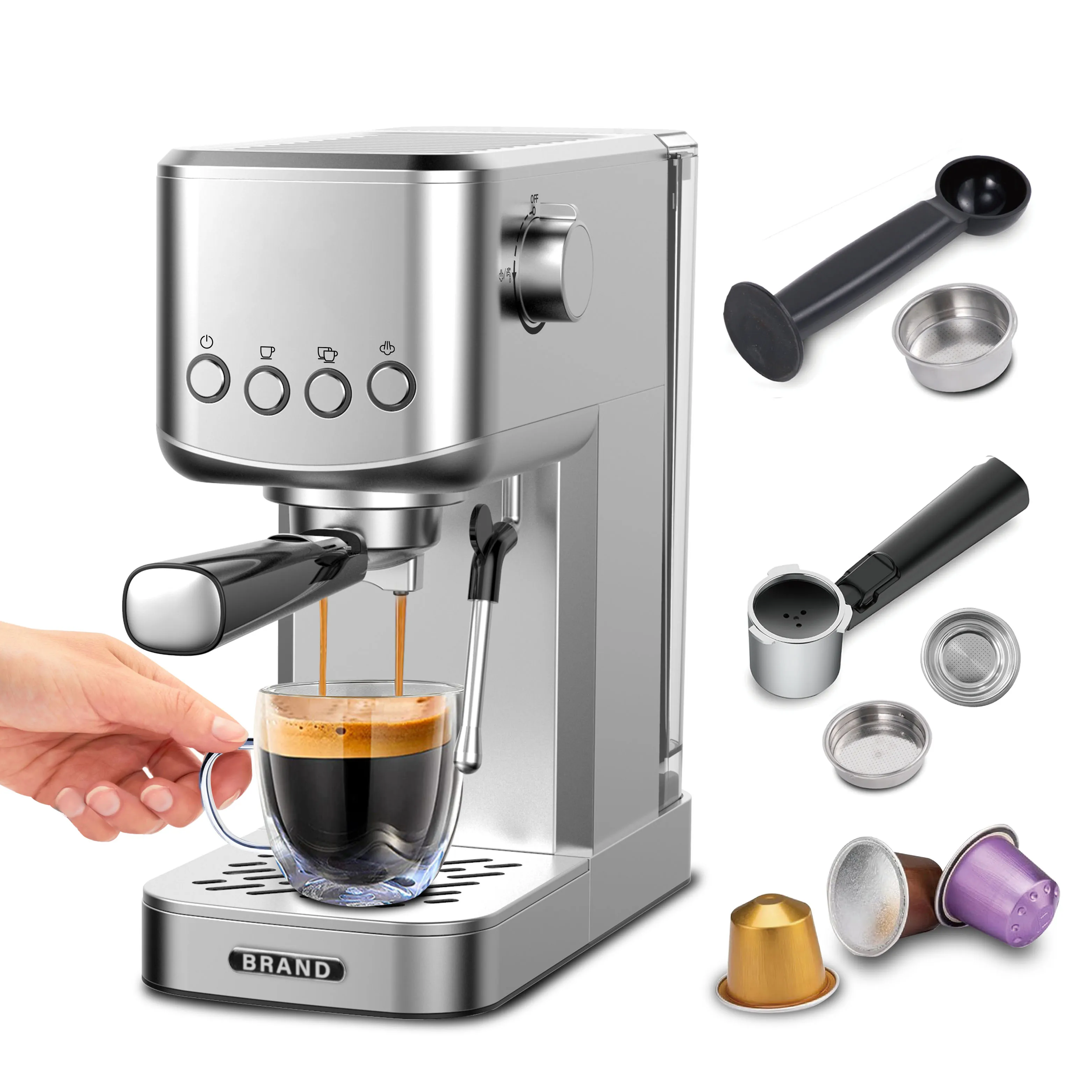 

Aifa Wholesale Office Home Commercial Semi Automatic Espresso Coffee Machine Maker Barista Cafe Coffee Machine Factory