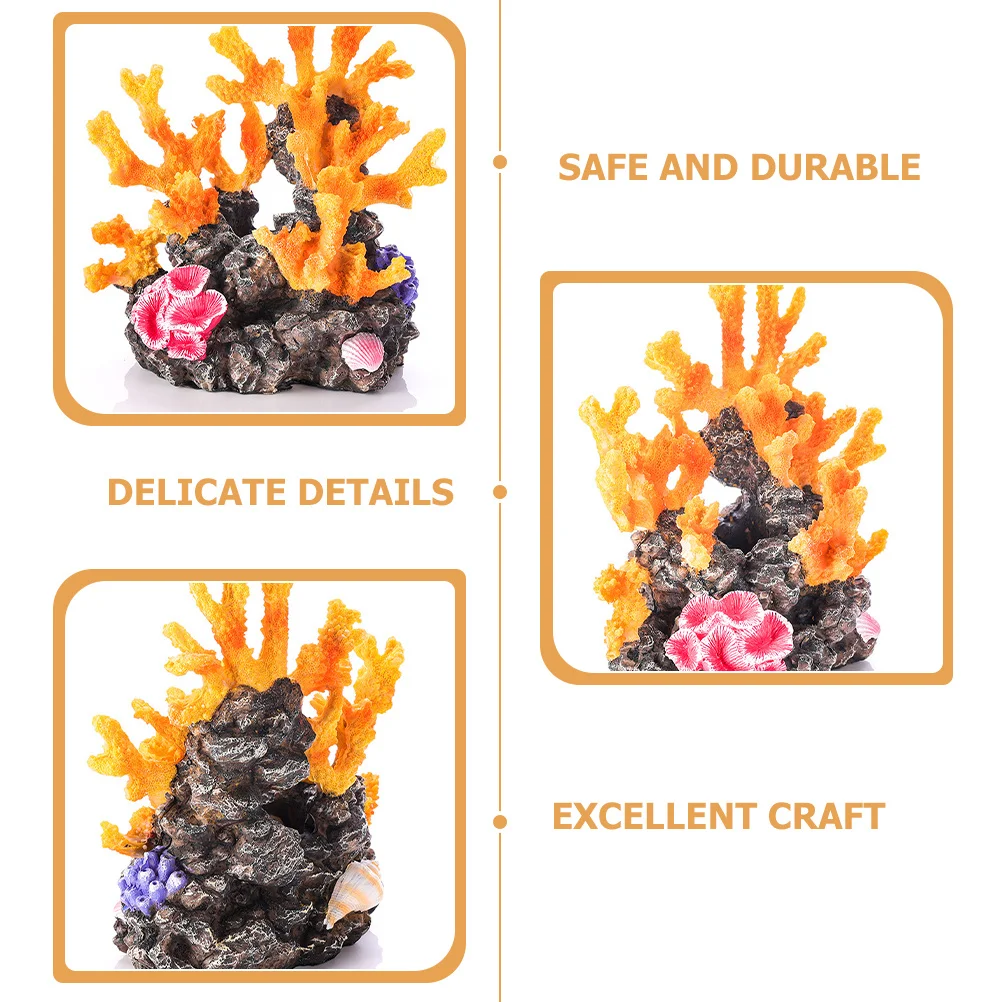 

Reef Decor Resin Aquarium Coral Decorations Fish Tank Ornament For Freshwater Saltwater Large Artificial Coral Accessories Pet