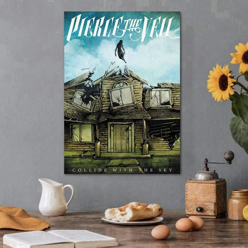 Pierce The Veil Band Posters and Prints Canvas Painting Music Wall Art  for Room Club Home Decor Fans Gift