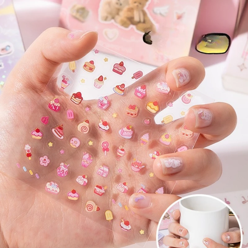 Bear Sticker Book for Kids Cute Cartoon Mini Sticker Collection for Scrapbooking DIY Decorative Stickers for Journal Stationery