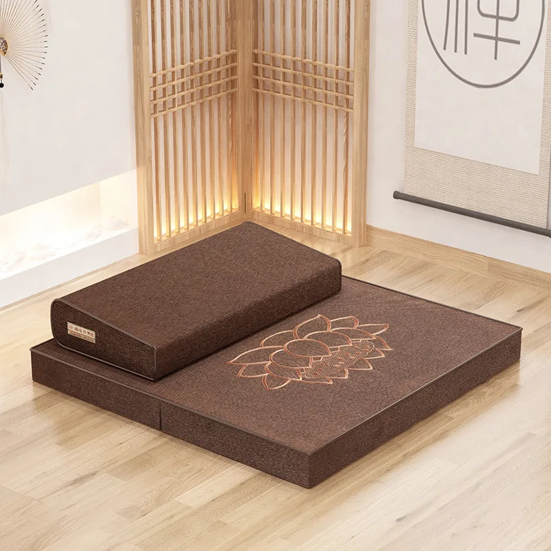 Futon Pray Cushion Static Meditation Pad Home Folding Thickening Fabric Coconut