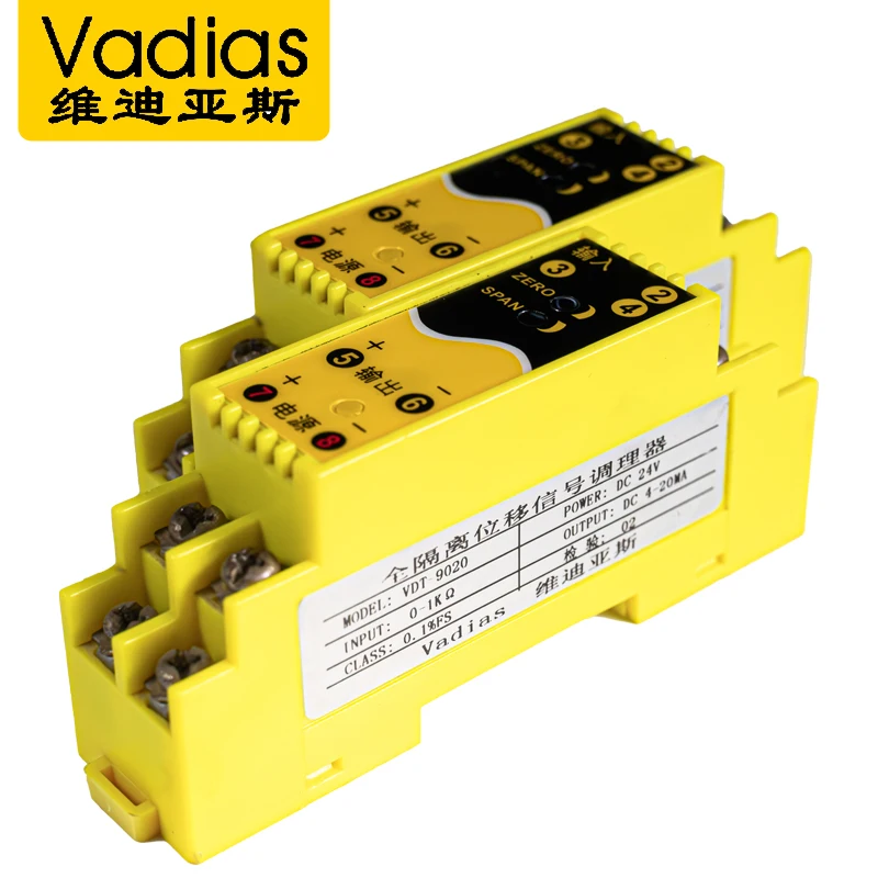 Potentiometer Signal Transmitter 0-100ohm 0-500ohm 0-1Kohm 0-2Kohm Potentiometer Signal Converter DC24V