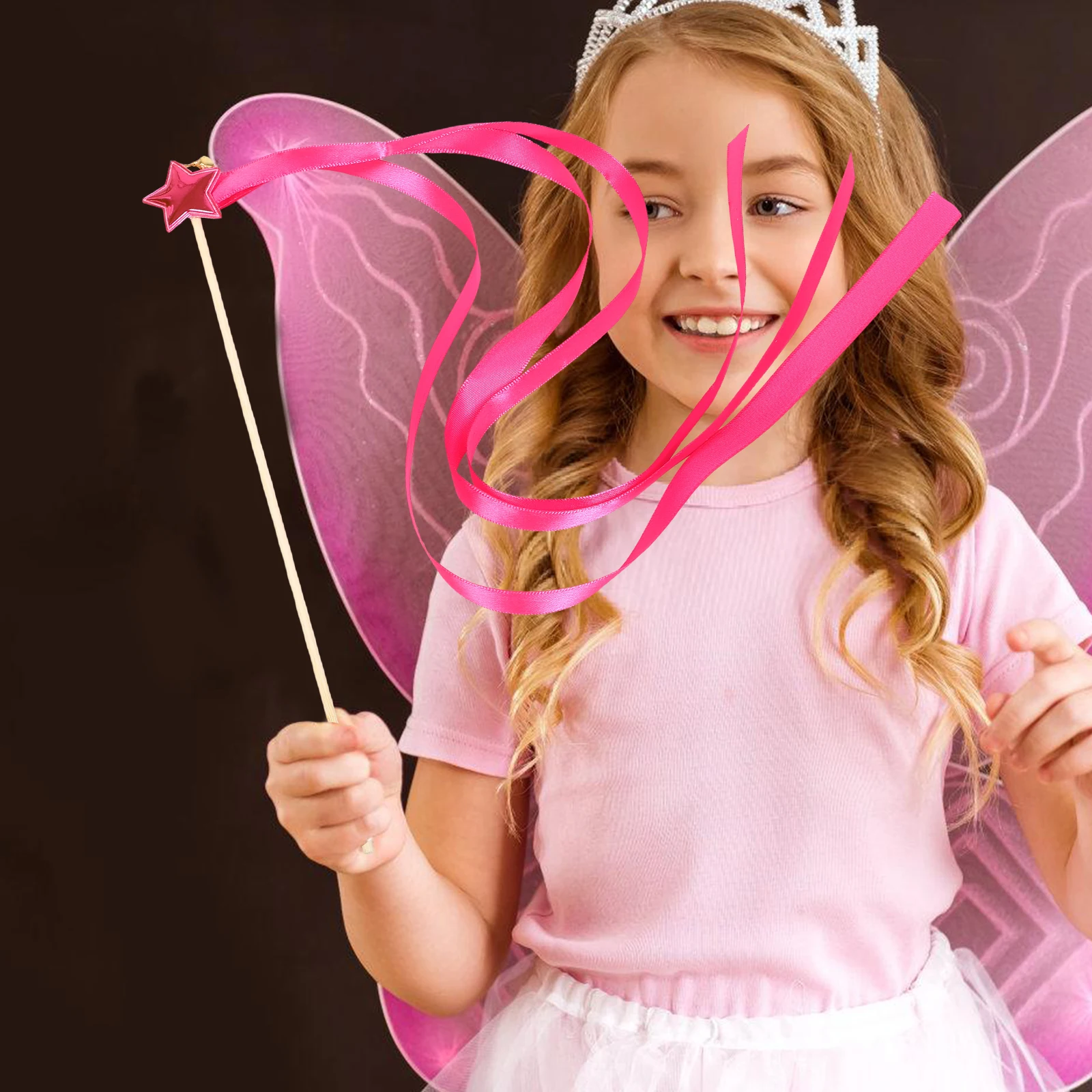 

20Pcs Wedding Party Wands Ribbon Streamers Star Fairy Sticks Bells Soft Touch Decorations Wedding Wands Ribbon Streamers