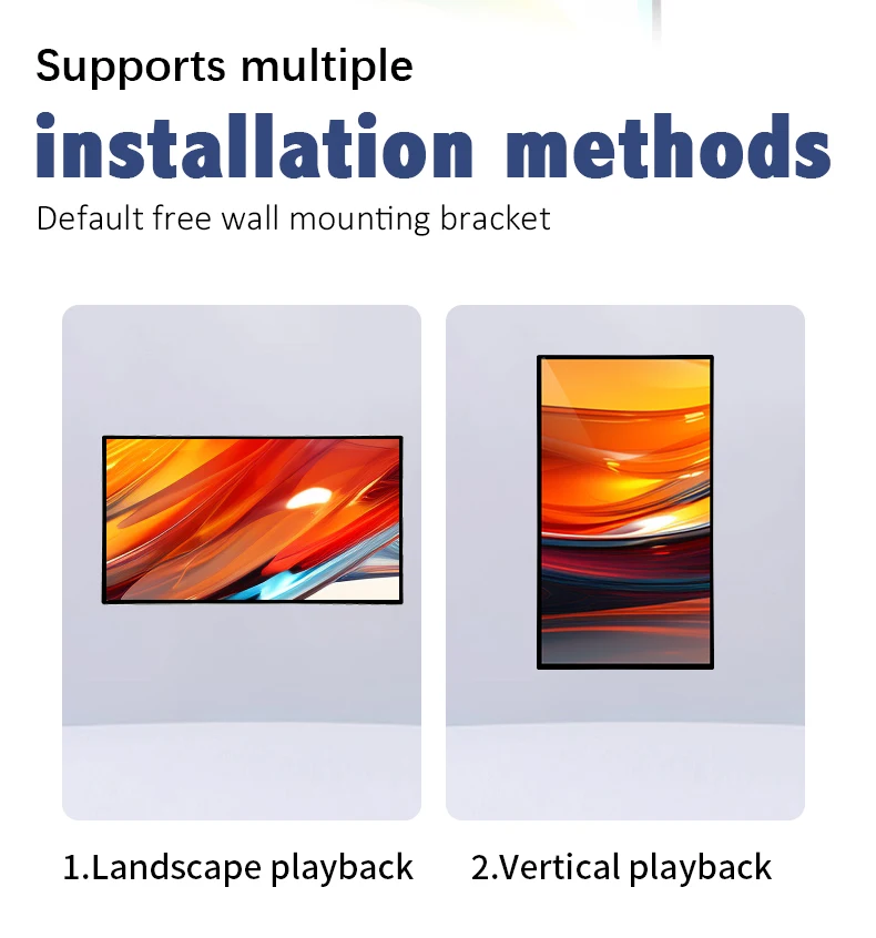 55 Inch Capacitive Touch Led Machine Wall Mounted Signage Advertising Digital Screen