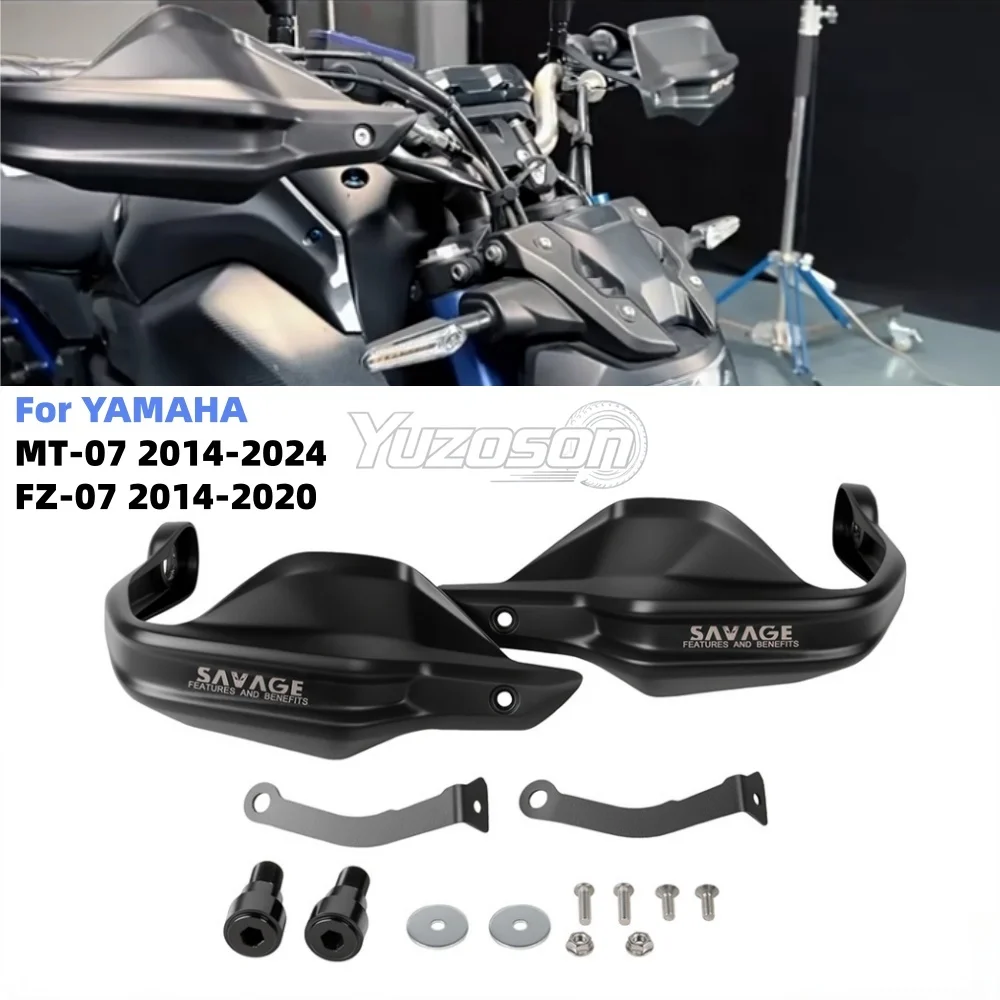 Handguard For Yamaha MT-07 FZ07 MT07 MT 07 FZ 2014-2024 Motorcycle Handlebar Windshield Hand Lever Protection Accessories