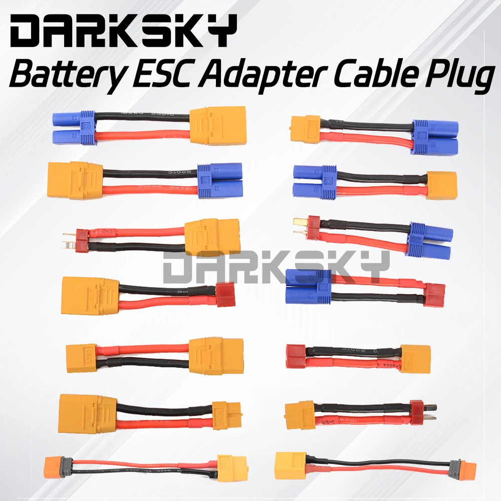 ADAPTATEUR CABLE EC3 FEMELLE / XT90 MALE 5 CM 12AWG ADAPTATEUR CABLE EC3 FEMELLE / XT90 MALE 5 CM 12AWG