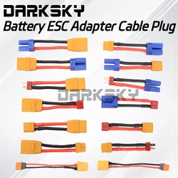 IC2 To XT60 EC5 To XT60 TRX To T Adapter Cable Plug Male/Female eplacement Parallel Connector For RC Model Car Battery ESC