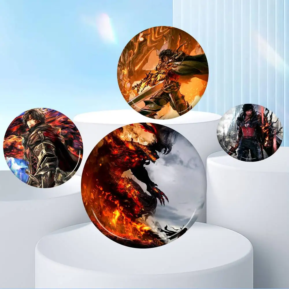 Final Fantasy New  Brooches Soft Button Pin Funny Silly Gnarpy on A Skateboard Meme Badge Gamer Collection Gifts