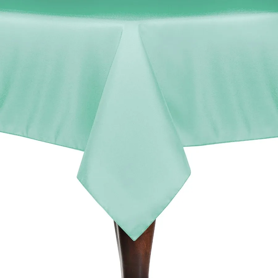 

Прямоугольная скатерть 54 x 96 из полиэстера - бесшовный дизайн, можно стирать в машине, устойчив к пятнам и морщинам - мятный, 2 шт.