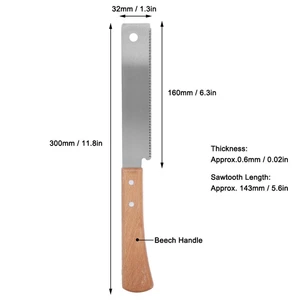 Gehrungssäge im japanischen Stil, doppelseitiger, dünner Zahn, Genauigkeit, flaches Schneidwerkzeug, Dekoration, Holz, scharfe Messer 10 Hauptverkäufe Serra Squadron Manual - №1