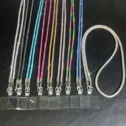 Hanging Cord Glitter Rhinestone Phone Lanyard Long Style Crossbody Chain Mobile Phone Rope Anti Loss Luxury Mobile Phone Chain