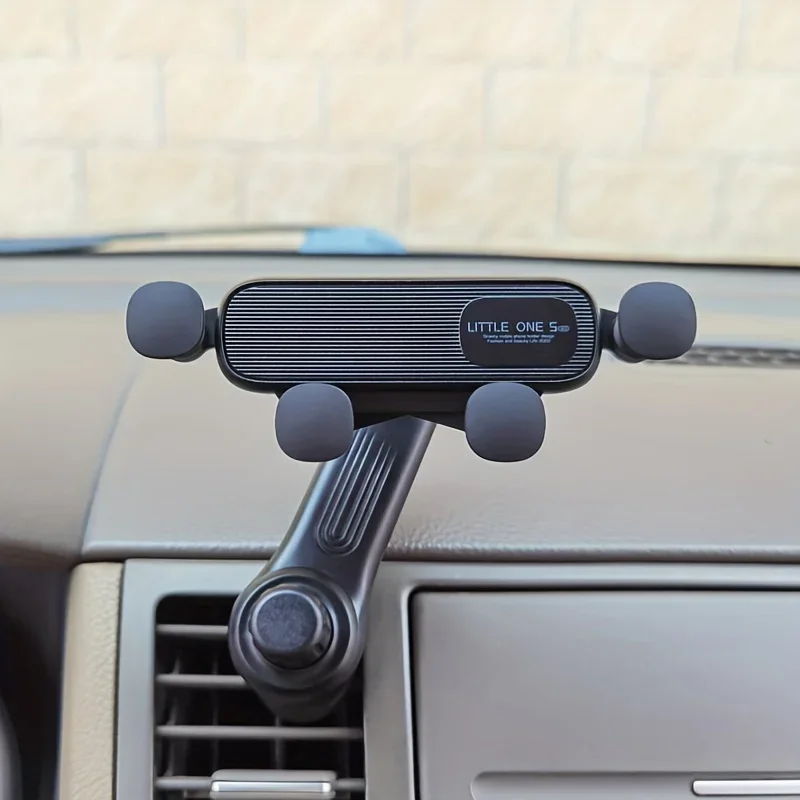 

New Gravity Car Phone Holder - Strong Air Vent Clip Mount for Secure Holding, Adjustable Mobile Cell Stand for Hands-Free