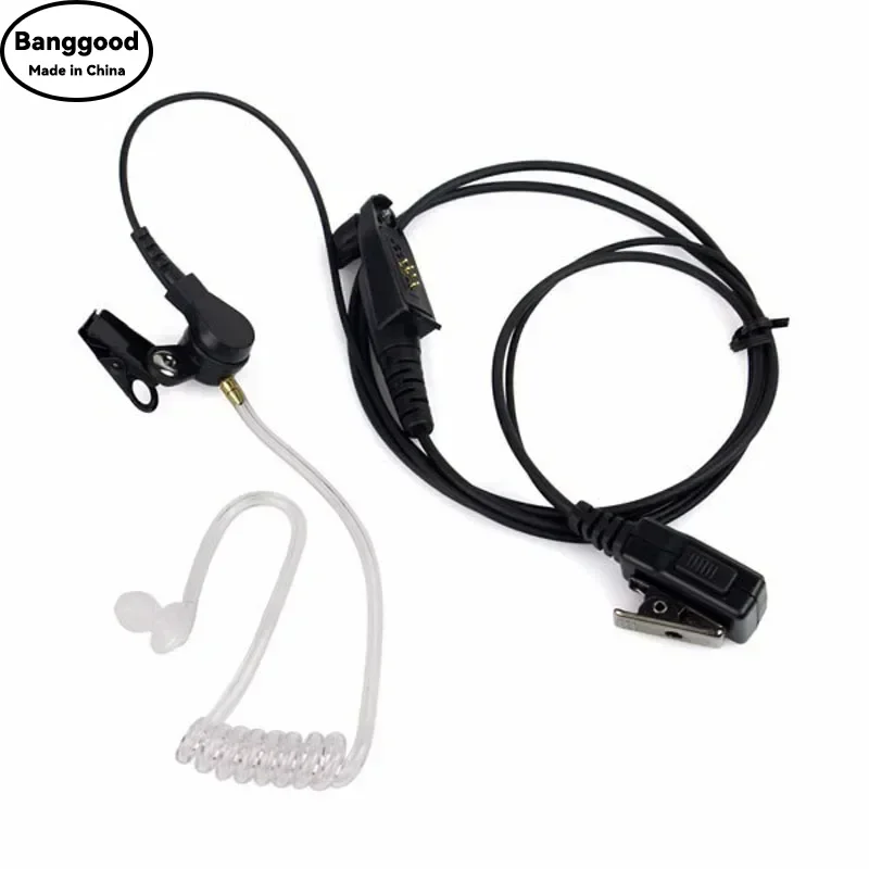 New Air Tube Earpiece Headset Mic for Motorola GP328plus GP344 GP388 GP328-Plus Anysecu F22 F25 W5 Kirisun Android Walkie Talkie