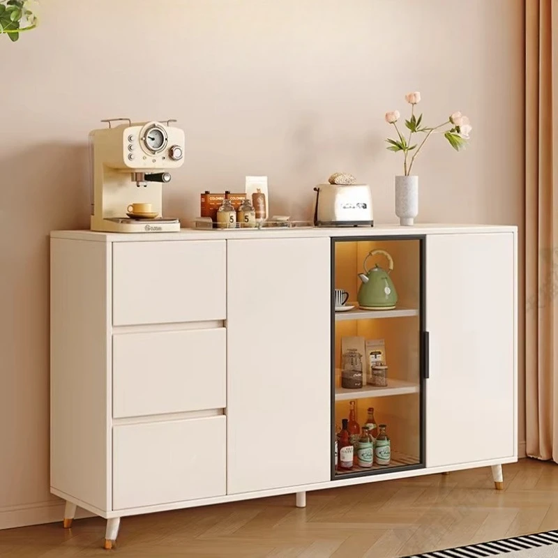 Aparadores Organizadores, Armarios de Sala de Estar, Almacenamiento Decorativo, Armarios de Lujo para Pasillo y Sala de Estar, Vitrina de Estilo Nórdico, Muebles para el Hogar