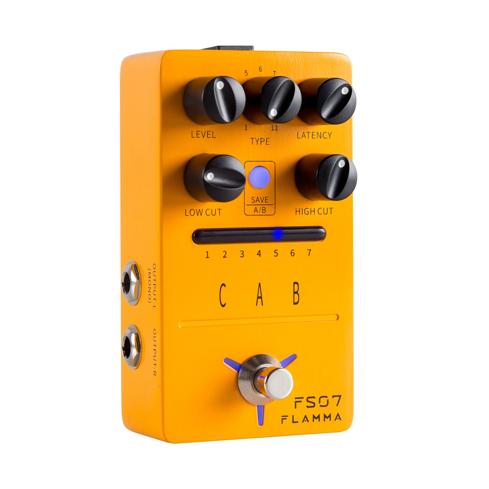 FLAMMA FS07 IR Cabinet Simulation Pedal Cab Simulation Guitar Effects Pedal  Impuse Response Loader 7 Presets 11 Factory IR