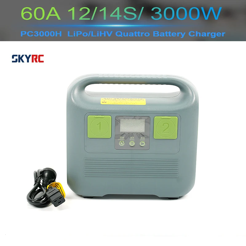 SKYRC PC3000H Charger High Power 12S/14S 60A 4CH Smart Battery Charger for Agricultural Drones