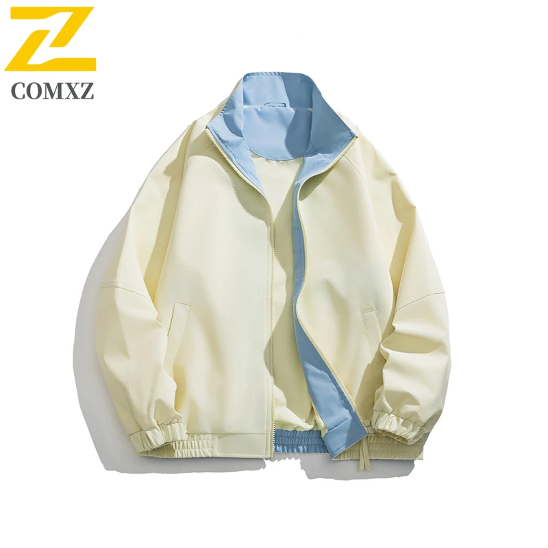 2025 Spring and Autumn Jacket Men's Women's Fashion Brand Loose Lapel Windbreaker Jackets Street Clothing Casual Oversized Coat