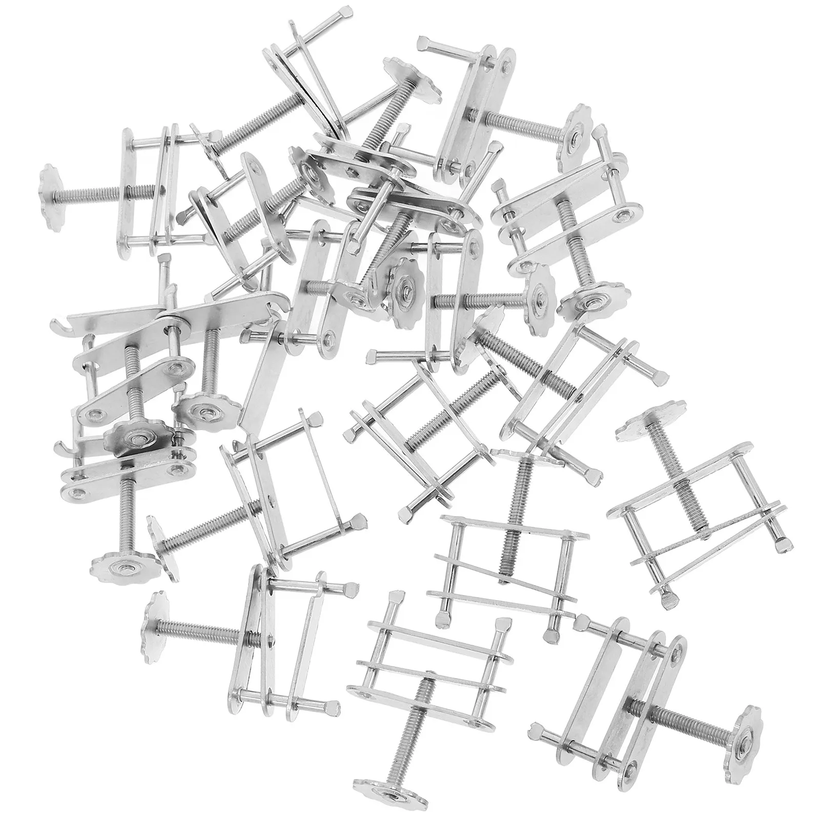 20Pcs Metal Water-Stop Clamp with Spring Mechanism Screw- Hose Clamp for Control Tubing Clip