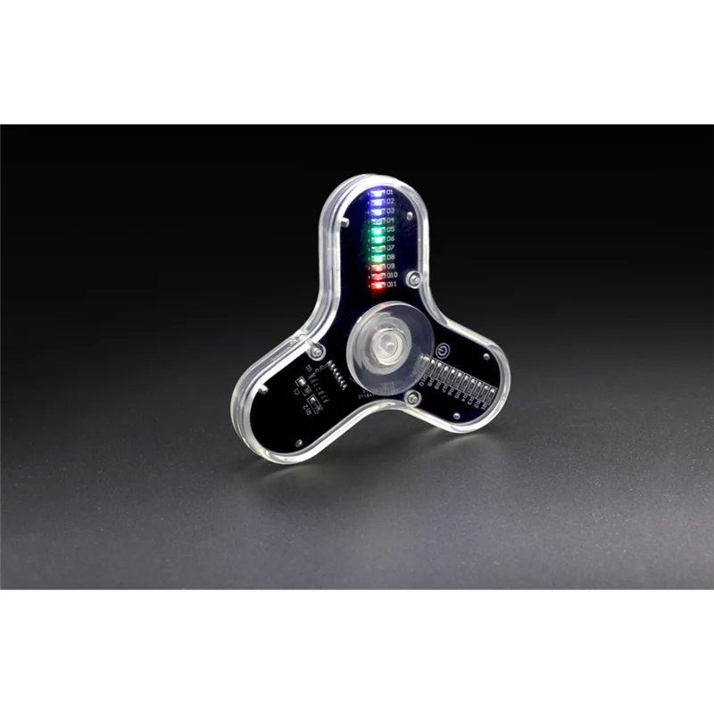 AS60-LED Fidget Spinner Electronic DIY Production Welding Kit Luminous Display Three Lobe Digital Gyro